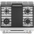 CGS700P2MS1 Cafe 30" Slide-In Convection Gas Range with Front Controls - Stainless Steel with Brushed Stainless Steel Handles and Knobs