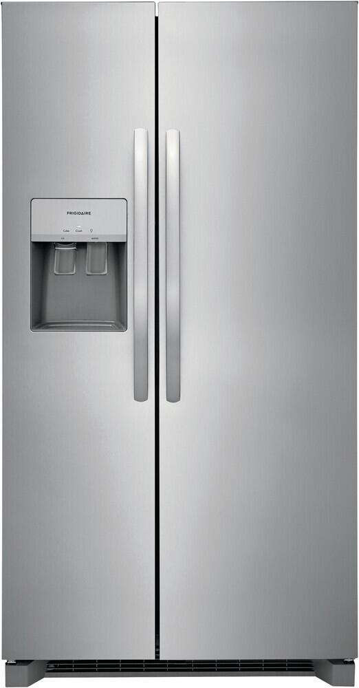FRSS2623AS Frigidaire 36" 25.6 cu. ft. Side by Side Refrigerator with External Water Dispenser - Stainless Steel