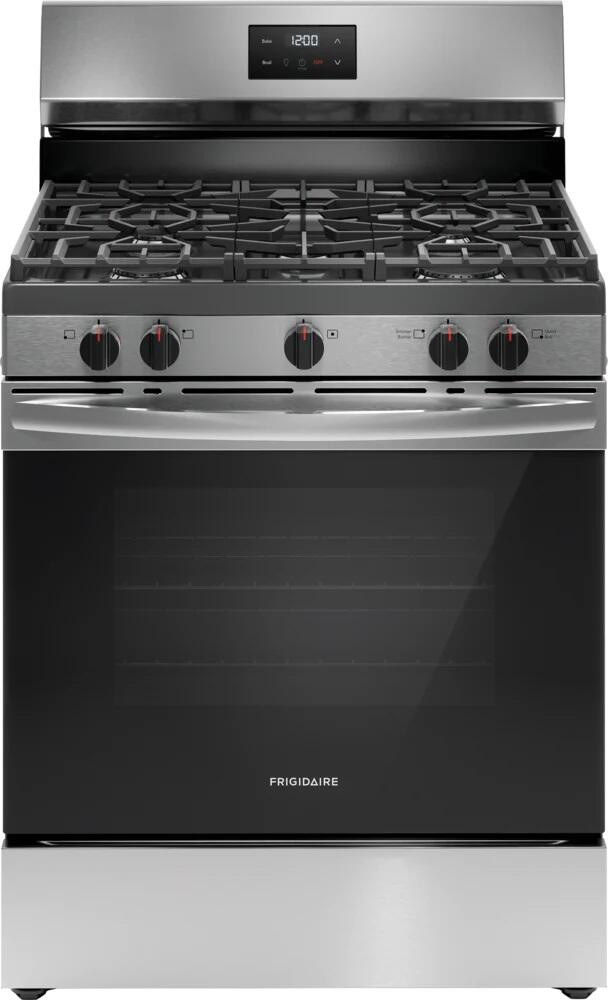 FCRG3052BS Frigidaire 30" Freestanding Gas Range with Quick Boil and 5 Sealed Gas Burners - Stainless Steel