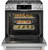 CGS700P2MS1 Cafe 30" Slide-In Convection Gas Range with Front Controls - Stainless Steel with Brushed Stainless Steel Handles and Knobs