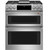 C2S950P2MS1 Cafe 30" Slide-In Dual Fuel Range with Front Controls with Double Oven - Stainless Steel with Brushed Stainless Steel Handles and Knobs