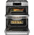CGS750P2MS1 Cafe 30" Slide-In Gas Range with Double Oven and Front Controls - Stainless Steel with Brushed Stainless Steel Handles and Knobs