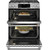 C2S950P2MS1 Cafe 30" Slide-In Dual Fuel Range with Front Controls with Double Oven - Stainless Steel with Brushed Stainless Steel Handles and Knobs