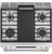 C2S950P2MS1 Cafe 30" Slide-In Dual Fuel Range with Front Controls with Double Oven - Stainless Steel with Brushed Stainless Steel Handles and Knobs