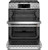 C2S950P2MS1 Cafe 30" Slide-In Front Control Dual Fuel Range with Double Oven - Stainless Steel with Brushed Stainless Steel Handles and Knobs