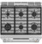 C2S950P2MS1 Cafe 30" Slide-In Front Control Dual Fuel Range with Double Oven - Stainless Steel with Brushed Stainless Steel Handles and Knobs