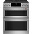 CES750P2MS1 Cafe 30" Slide-In Front Control Electric Double Oven Range with True European Convection - Stainless Steel with Brushed Stainless Steel Handles and Knobs