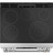 CES750P2MS1 Cafe 30" Slide-In Front Control Electric Double Oven Range with True European Convection - Stainless Steel with Brushed Stainless Steel Handles and Knobs