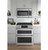 CES750P2MS1 Cafe 30" Slide-In Front Control Electric Double Oven Range with True European Convection - Stainless Steel with Brushed Stainless Steel Handles and Knobs