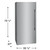 FPFU19F8WF Frigidaire Professional 33" Built In Upright Counter Depth All Freezer - Smudge Proof Stainless Steel