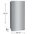 FPRU19F8WF Frigidaire Professional 33" Built In Upright Counter Depth All Refrigerator - Smudge Proof Stainless Steel