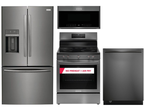 Package FGBS1 - Frigidaire Appliance Package - 4 Piece Appliance Package with Electric Range - Black Stainless Steel